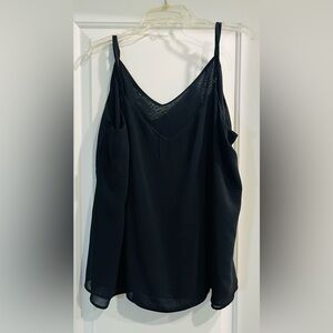 Torrid Classic Black Chiffon Sleeveless Blouse